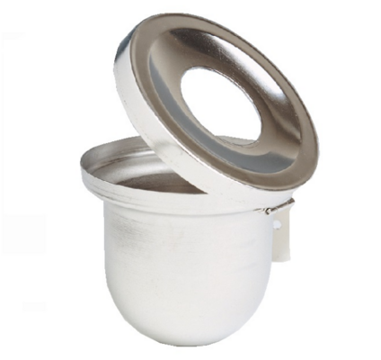 Oval stainless steel wall ashtray